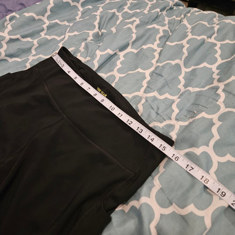 Tek Gear Ultrastretch Black High Rise Athletic Leggings XXL Side Pocket - Picture 4 of 8